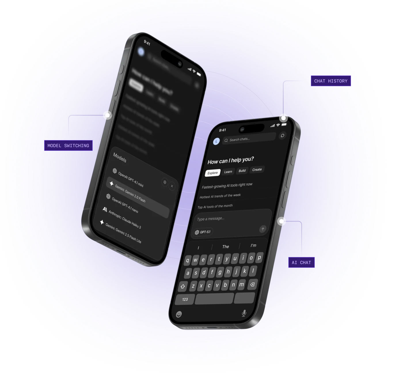 Nami running on two iPhones